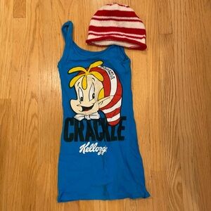 Rice Krispies crackle and pop Halloween costume dress and hat